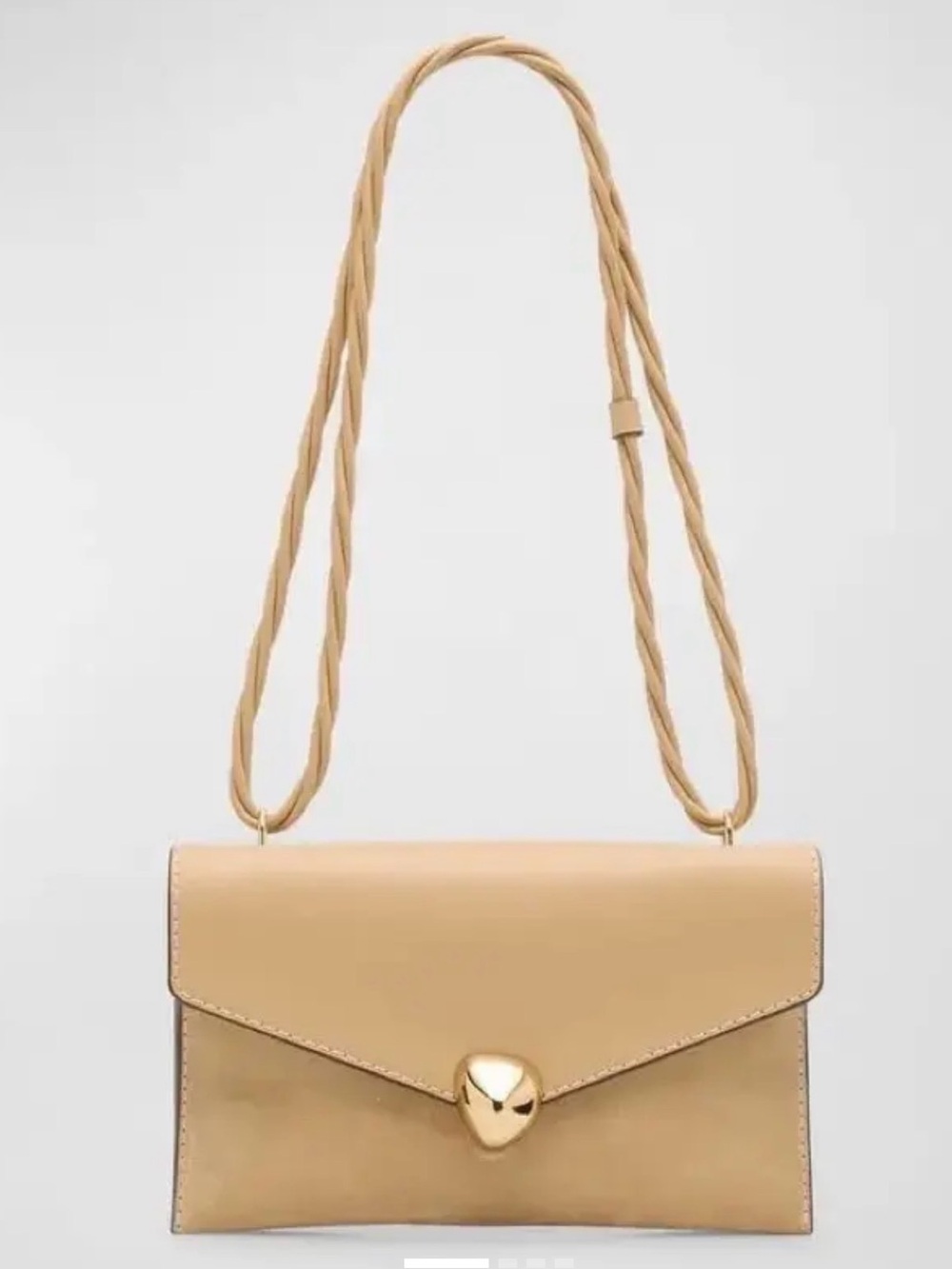 Cult Gaia Renee Suede And Leather shoulder crossbody bag